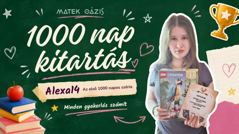 1000 nap kitartás - Alexa14 inspiráló eredménye a Matek Oázisban